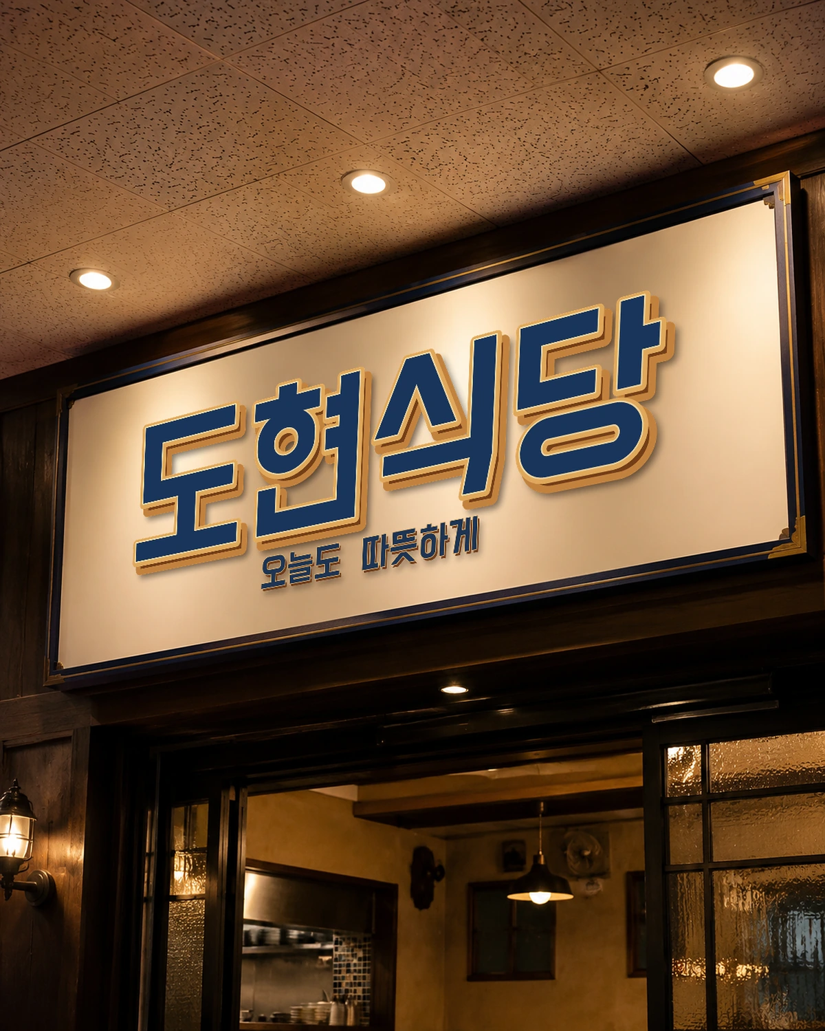 무료폰트 배달의민족 도현체 활용 예시
