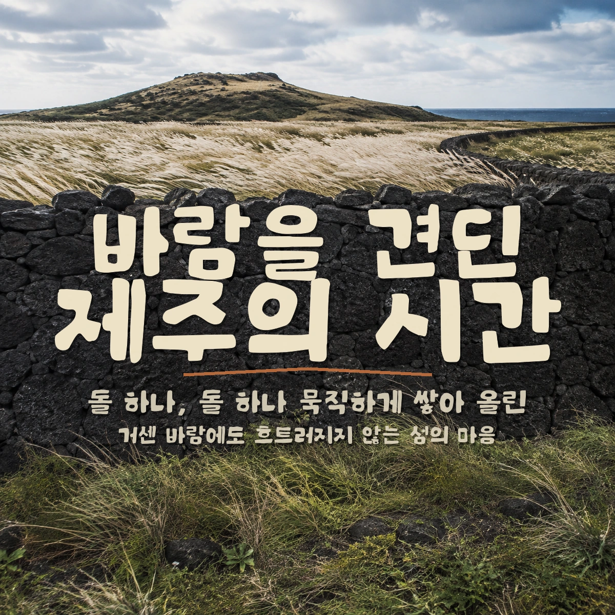 무료폰트 제주돌담체 활용 예시